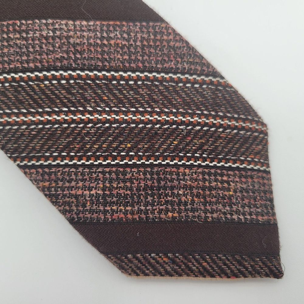 Vintage Wembley Wool Tie Brown OS
